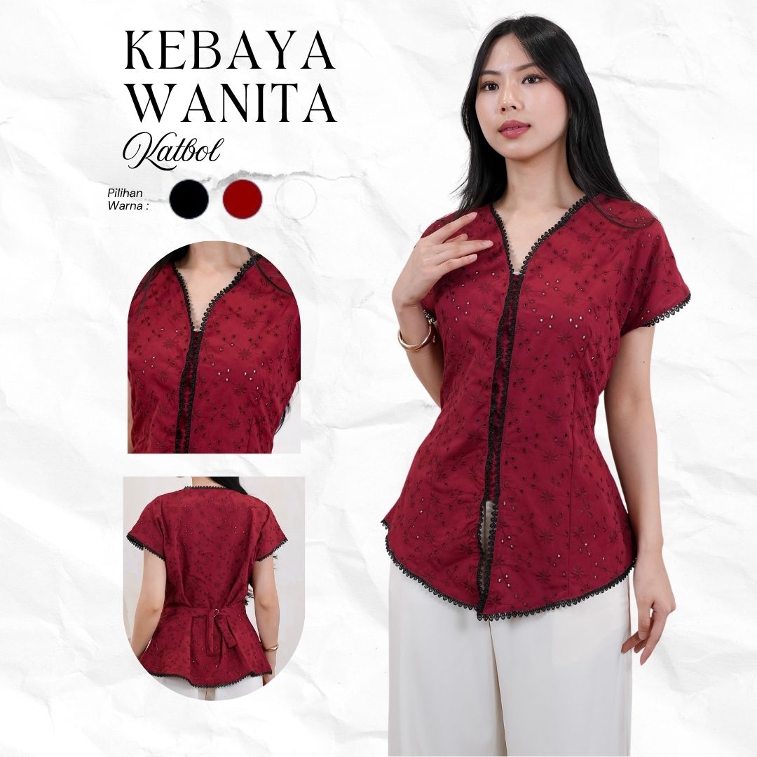 Atasan Kebaya Wanita Modern Blouse Wanita Elegant Kebaya Wanita Casual